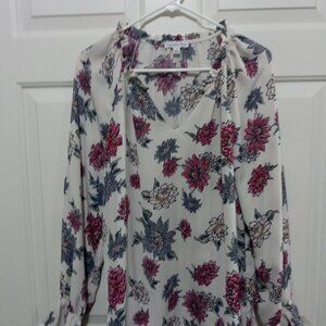 Ophelia Roe Floral Peasant Blouse